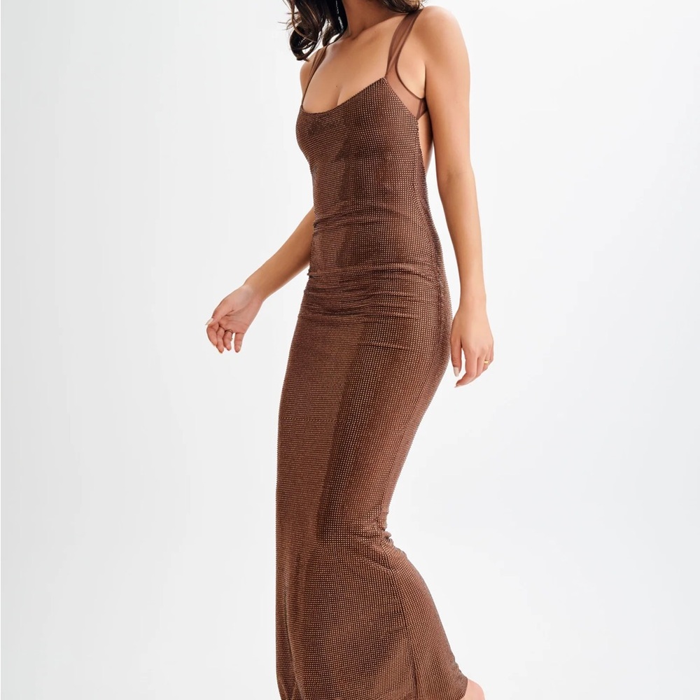 Meshki Jasmyn Maxi Dress- Chocolate